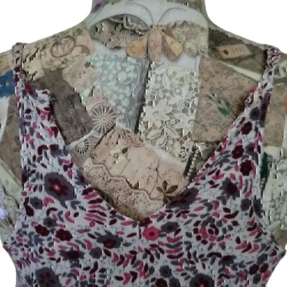 American Eagle Outfitters Short Ditsy Floral Cottagecore Casual Beach Sun Dress - Picture 9 of 13